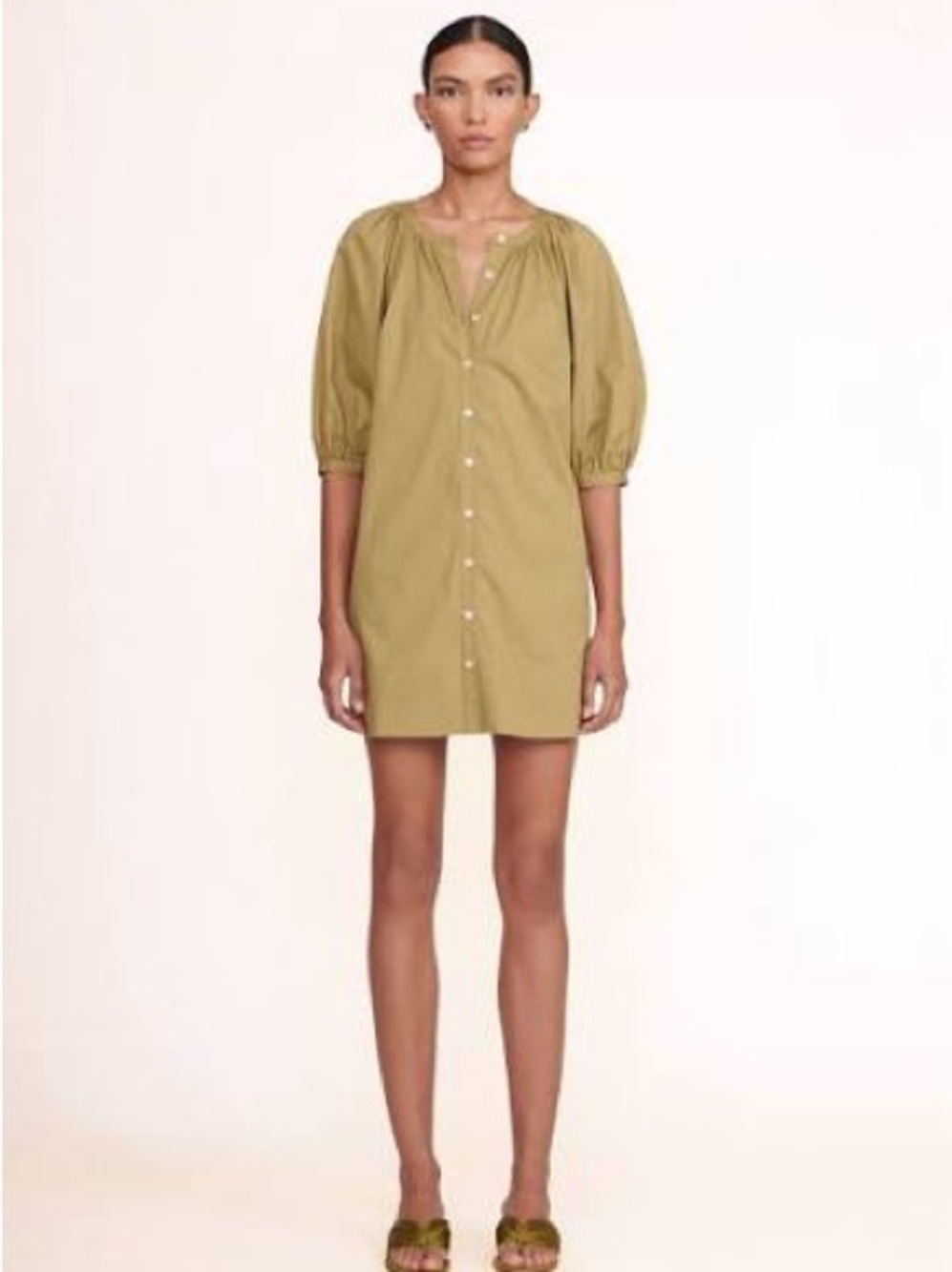 Staud Mini Vincent in Khaki